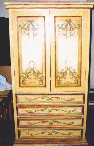 French Scroll Armoire