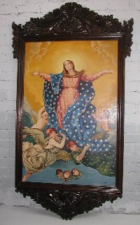 Virgin Maria hand painted