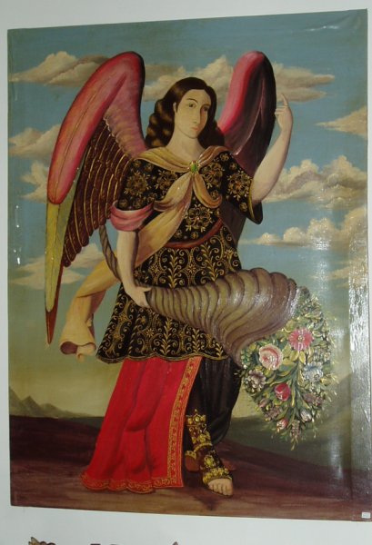 Archangel Gabriel made in Peru hand painted