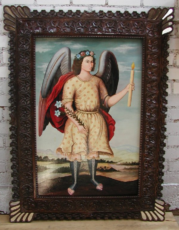 Archangel Ariel hand painted made in Peru