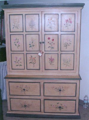 hand painted botanical flowers