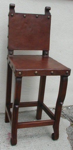 Spanish Colonial Bar Chair, Peruvian chair