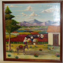Peru's sacred valley hand painted