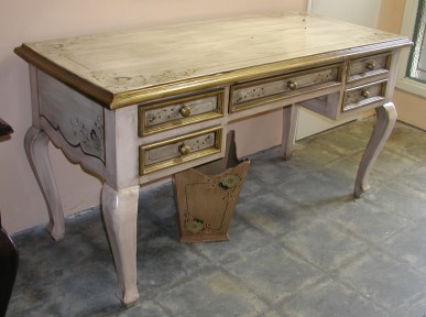 hand painted desks