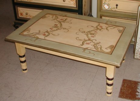French scroll coffee table