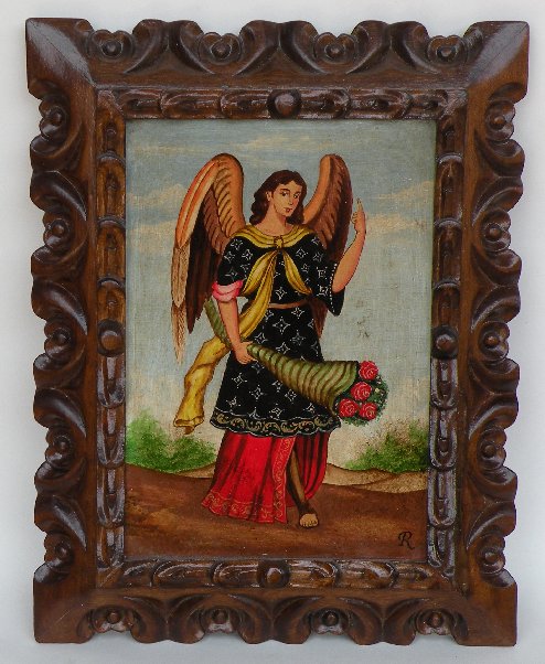 Archangel Gabriel made in Peru hand painted