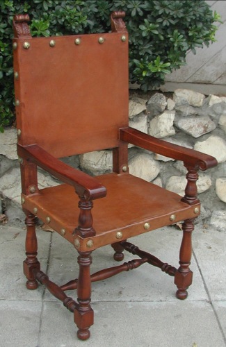 Italian Friar arm chair, italian revival chair