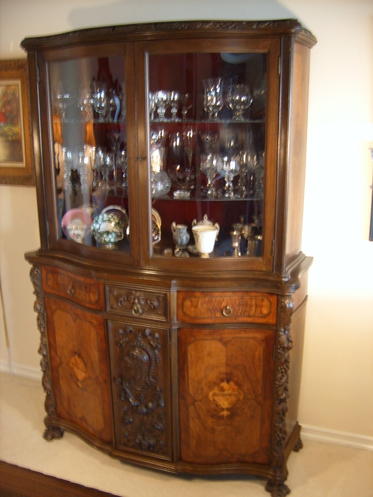 Renaissance Revival Dining Room China Cabinet