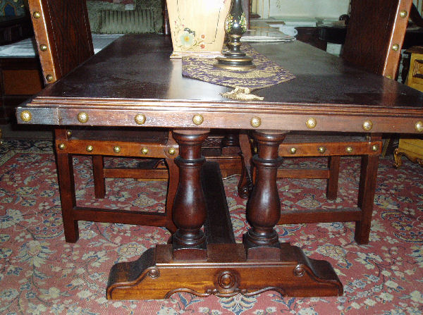 Spanish Colonial Dining Table, Balustrade table
