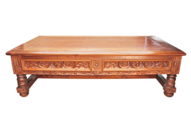spanish revival coffee table chestnut