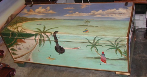 hand painted trunks