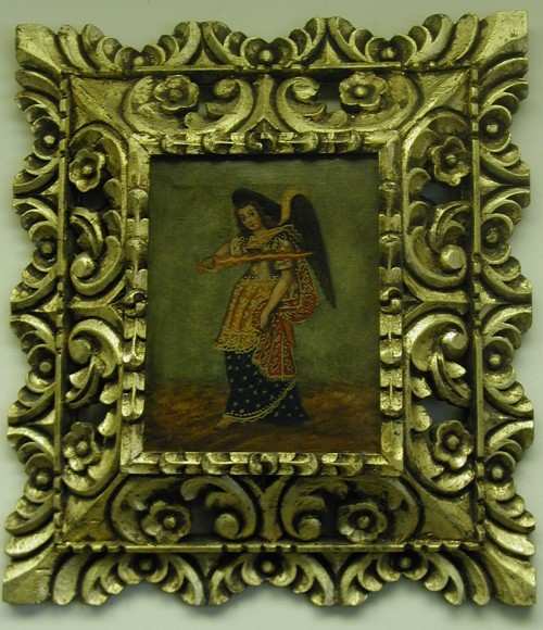 Archangel Uriel made in Peru hand painted